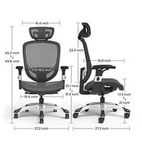 Hyken Ergonomic Mesh Swivel Task Chair