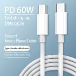 60W PD USB-C to USB-C Fast Charging Cable